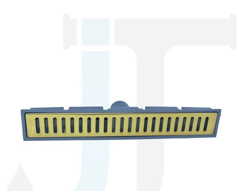 کفشور خطی 40×6 درب استیل طلایی توری