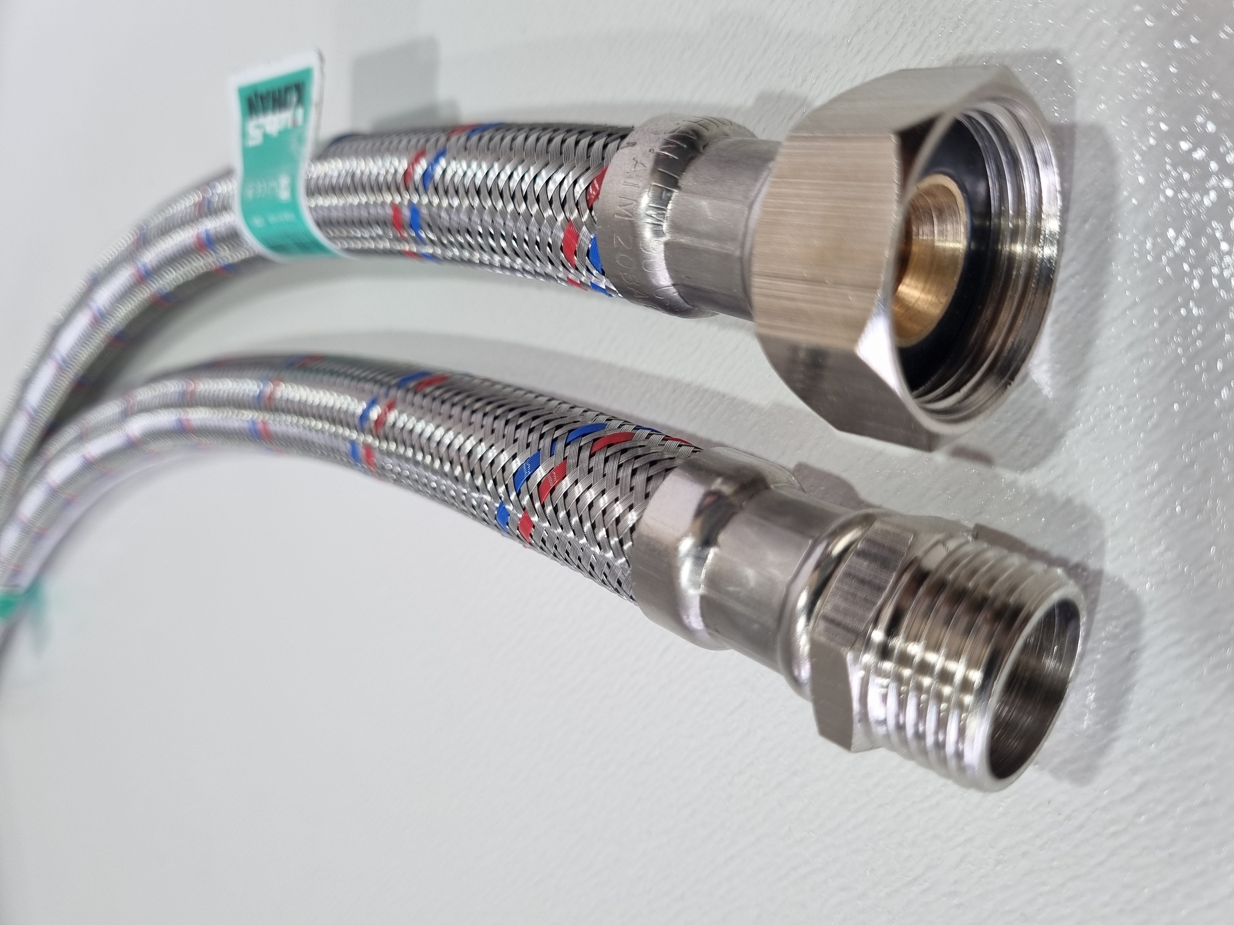 شیلنگ پکیجی ۱۹یکسر مغزی استیل ۵۰سانتی